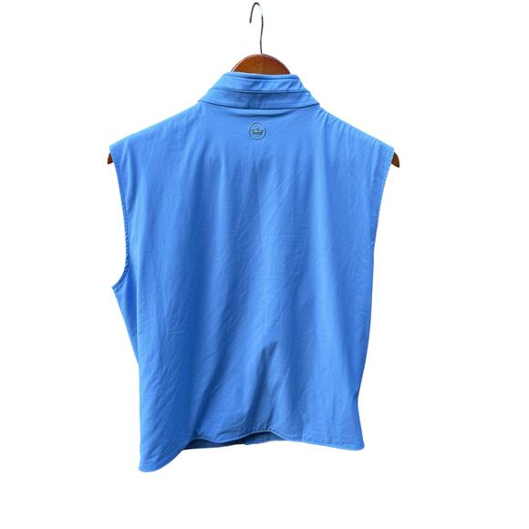 Peter Millar Crown Crafted Blue Stealth Hybrid Wool Lined Vest - Medium - Picture 7 of 11